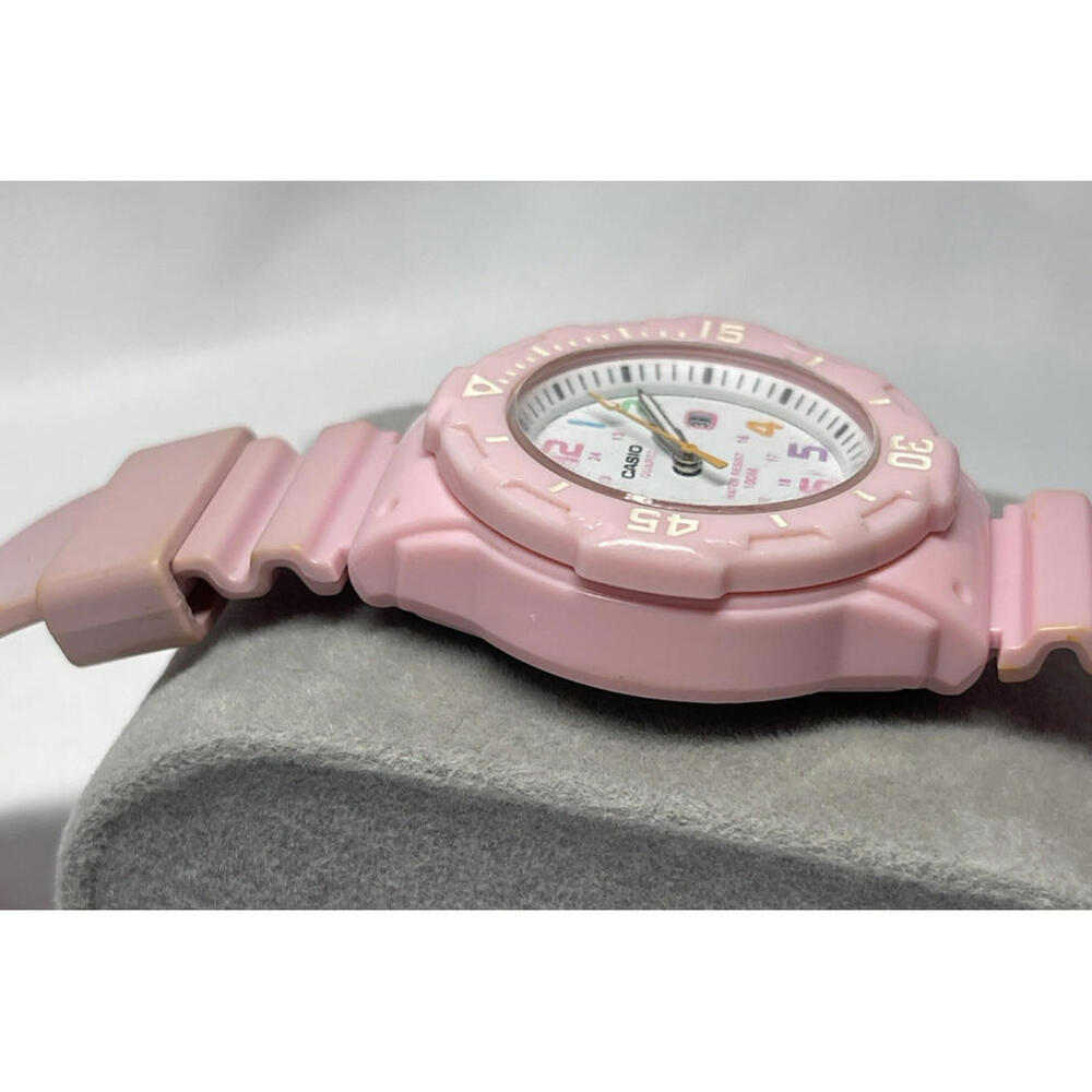Casio Women's 100m Analog Pink Resin Watch LRW-200H - NEW Battery - Picture 5 of 7